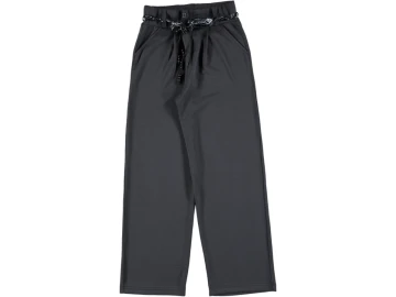 ÇİFT DÜĞMELİ AKSESUARLI MODAL PALAZZO BAYAN PANTOLON S/XL