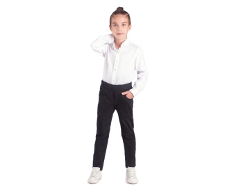 ÇOCUK OKUL KAŞKORSELİ SİYAH PANTOLON 6/10 YAŞ