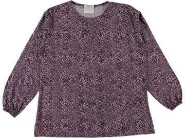 DOKUMA DESENLİ DÜĞMELİ BLUZ XL/3XL