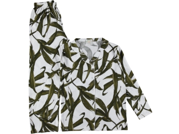 DOKUMA UZUN KOL PİJAMA TAKIMI S/3XL