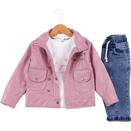 SWEET DESENLİ KIZ DERİ  6 Ay,12 Ay,18 Ay,2Y Kız