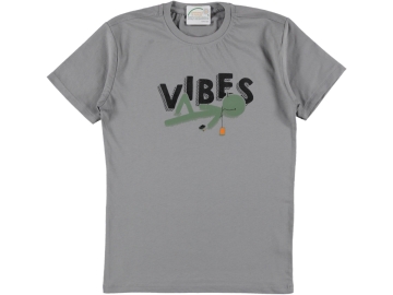 VİBES BASKILI  ERKEK TSHİRT 13/16 YAŞ