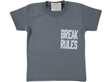 ERKEK ÇOCUK BREAK RULES BASKILI SÜPREM TİŞÖRT 3/11 YAŞ