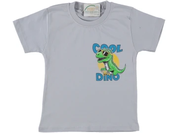 ERKEK ÇOCUK COOL DİNO BASKILI SÜPREM TİŞÖRT 3/11 YAŞ