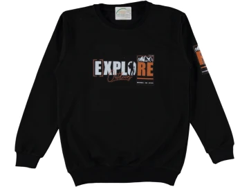 ERKEK ÇOCUK EXPLORE BASKILI İKİ İP SWEAT 9/12 YAŞ