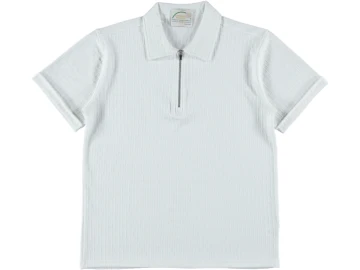 JAKARLI YARIM FERMUARLI ERKEK TİŞÖRT S/2XL