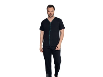 PENYE 5 DÜĞMELİ KISA KOL ERKEK PİJAMA TAKIM M/2XL
