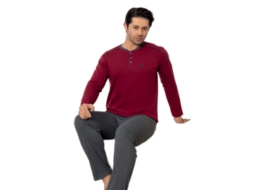 PENYE UZUN KOL ERKEK PİJAMA TAKIM M/2XL