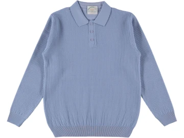 POLO YAKA DÜĞMELİ ERKEK KAZAK S/2XL