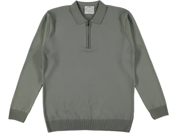 ERKEK POLO YAKA FERMUARLI KAZAK M/2XL