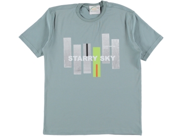 SIFIR YAKA BASKILI ERKEK TSHIRT S/XXL