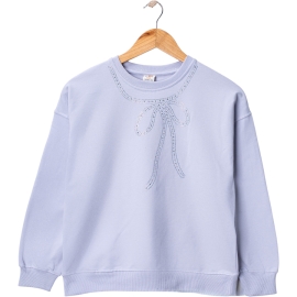 FİYONK TAŞ DÖŞEMELİ SWEAT  9Y,10Y,11Y,12Y Kız