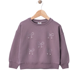 FİYONK TAŞLI İNCİLİ SWEAT 12 Ay,2Y,3Y,4Y Kız