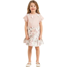 GABARDİN KALPLİ KIZ TAKIM 4Y,5Y,7Y,9Y Kız