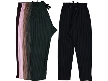 GRAMAJLI KALIN ÇİZGİLİ SÜPREM PİJAMA ALT L/XL