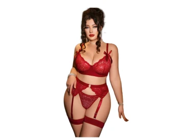 BÜYÜK BEDEN JARTİYERLİ BAYAN TAKIM  3XL/4XL