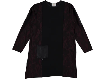 KADIN JAKARLI DERİ CEPLİ TUNİK L/2XL