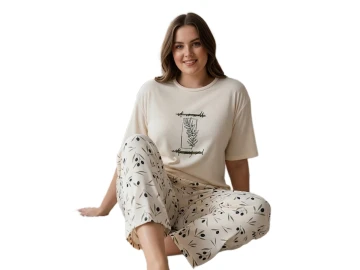 KAŞKORSE BATTAL BAYAN PİJAMA TAKIM 3XL/5XL