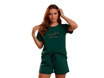 KOMPAK PENYE KISA KOL ŞORTLU BAYAN PİJAMA TAKIM S/2XL