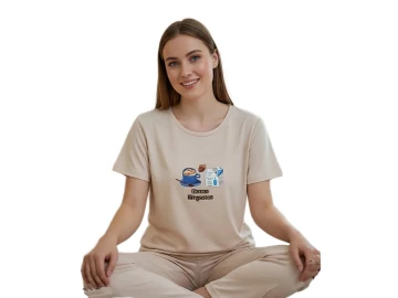 MİLAN KISA KOL BAYAN PİJAMA TAKIM S/2XL
