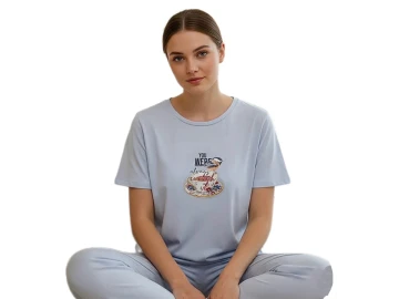 MİLAN KISA KOL BAYAN PİJAMA TAKIM S/2XL