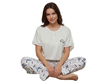 RİNG VİSKON PATLI BAYAN PİJAMA TAKIM S/2XL