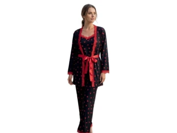 SLEEPY SABAHLIKLI BAYAN PİJAMA TAKIM M/2XL