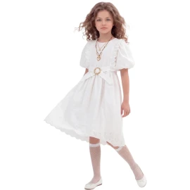 KALPLİ KOLYELİ ELBİSE 9Y,10Y,11Y,12Y Kız