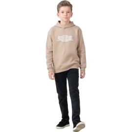 ÖN ARKA YAZI BASKILI KAPÜŞONLU ÜÇ İP ERKEK SWEAT 7/10 YAŞ