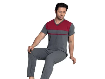 KISA KOL ERKEK PİJAMA TAKIM M/XXL