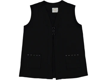 KISA TURLU VİSKON DÜĞMELİ YELEK L/3XL