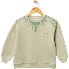 DAMLA BASKILI ÜÇ İP ERKEK SWEAT 5/8 YAŞ