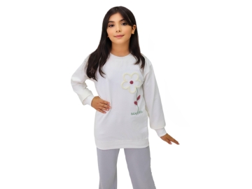 KIZ ÇOCUK BEAUTİFUL ÇİÇEK NAKIŞ 5/8YAŞ
