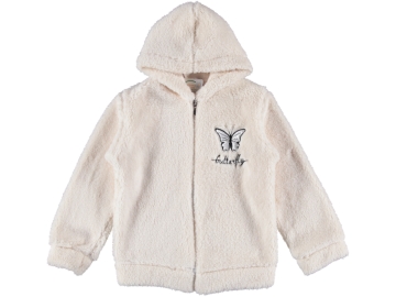 BUTTERFLY NAKIŞLI PELUŞ KIZ CEKET 5/8 YAŞ