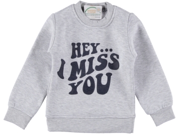 HEY MİS YOU BASKILI ÜÇ İP KIZ SWEAT 3/7 YAŞ
