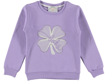 LUCKY YONCA NAKIŞLI ÜÇ İP KIZ ÇOCUK SWEAT 5/8 YAŞ