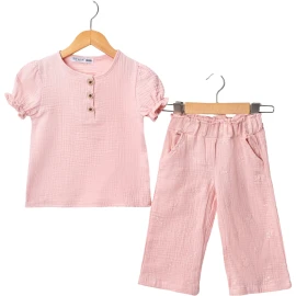 KIZ ÇOCUK MÜSLİN TAKIM 2Y,3Y,4Y,5Y Kız