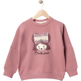 TÜL FİYONKLU İKİ İP ŞARDONLU KIZ SWEAT 3/6 YAŞ