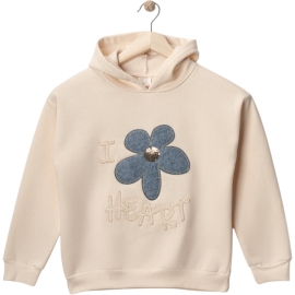 HEART ÇİÇEK NAKIŞLI ÜÇ İP SWEAT 7/10 YAŞ