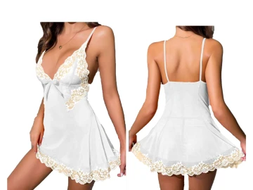 L LİKRALI TÜL GECELİK