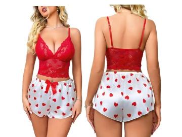 L/XL SATEN ŞORTLU TAKIM