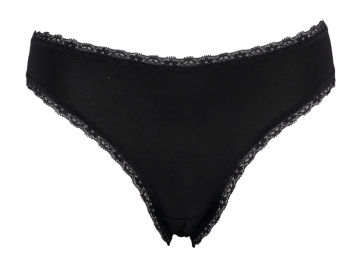 L/XL SİYAH LİKRALI DANTELLİ BİKİNİ
