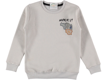 MANİFİST BASKILI ÜÇ İP ERKEK SWEAT 9/12 YAŞ