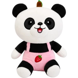 MEYVE DESENLİ ELBİSELİ PANDA  30CM
