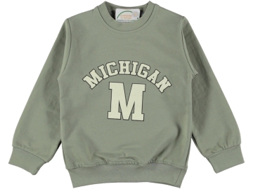 MİCHİGAN BASKILI İKİ İP ERKEK SWEAT 3/7 YAŞ