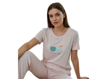 MİLAN KISA KOL BAYAN PİJAMA TAKIM S/2XL