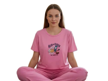 MİLAN KISA KOL BAYAN PİJAMA TAKIM S/2XL