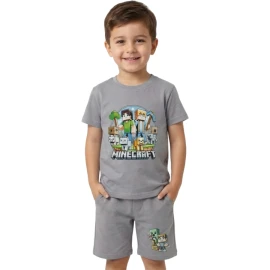 MİNECRAFT BASKILI İKİLİ ERKEK TAKIM 2Y,3Y,4Y,5Y,6Y Erkek