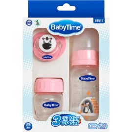 MİNİ ÜÇLÜ SET PP PEMBE 6 Ay Kız