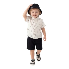 MÜSLİN ŞAP. GÖMLEK TAKIM  12 Ay,2Y,3Y Erkek